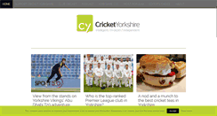 Desktop Screenshot of cricketyorkshire.com