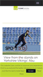Mobile Screenshot of cricketyorkshire.com